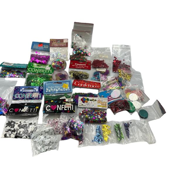 Large Vintage Lot Crafting Decorative Party Confetti Jimmy Jems Cow Pigs $ - Picture 1 of 5